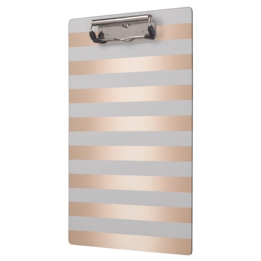 Porte-bloc Elégant Rose de poux or & Gris (Gauche)