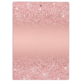 Porte-bloc Elegant Rose Gold Luxe Shimmer Monogram  (Dos)