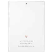 Porte-bloc Elégant rose rose vert Aquarelle Peony Floral (Dos)