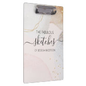 Porte-bloc Élégant rose vif abstrait personnalisé (Swatch)