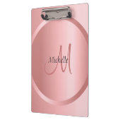 Porte-bloc Elégant Rosegold Monogram Modèle moderne (Gauche)