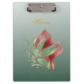 Porte-bloc élégant rouge et vert (Devant)