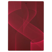 Porte-bloc Élégant ruban rouge Abstrait (Dos)