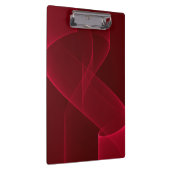 Porte-bloc Élégant ruban rouge Abstrait (Swatch)