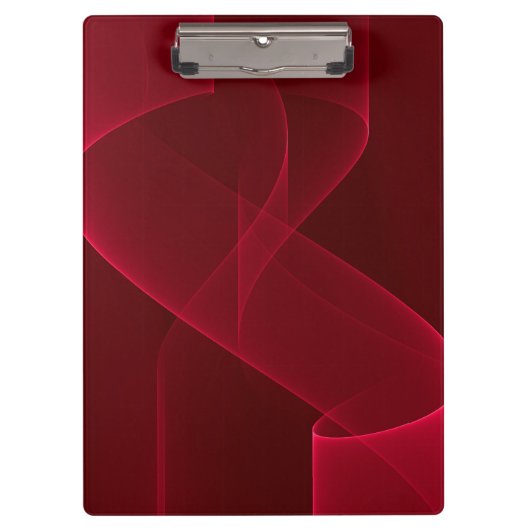 Porte-bloc Élégant ruban rouge Abstrait (Devant)