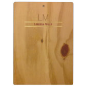 Porte-bloc élégant & rustique Bois Texture personnalisée (Dos)