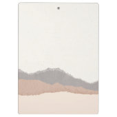 Porte-bloc Élégant Rustique Pastel Blush Kraft Mountain Wave (Dos)