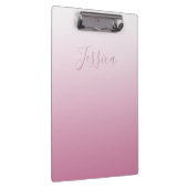 Porte-bloc Élégant script et rose modifiable (n'importe quell (Swatch)