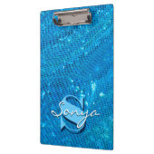 Porte-bloc Elegant Teal Draped Fabric (Gauche)