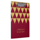 Porte-bloc Elégant Triangle Burgundy et Faux Gold (Swatch)