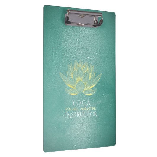 Porte-bloc Élégant Turquoise Gold Lotus Yoga instructeur de m (Swatch)