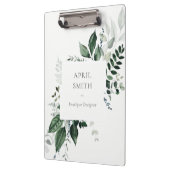 Porte-bloc Élégant vert moderne feuillage Tropical Foliage Fe (Gauche)