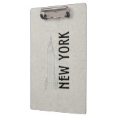 Porte-bloc Élégante abstraction moderne Black Grey City (Gauche)