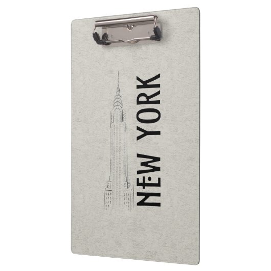 Porte-bloc Élégante abstraction moderne Black Grey City (Gauche)