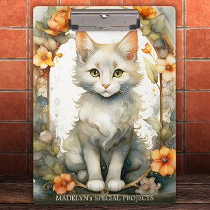 Porte-bloc Elégante aquarelle Kitty Porte - bloc floral artis
