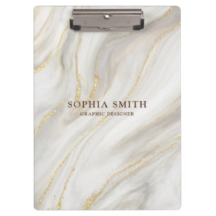 Porte-bloc Élégante Arrière - plan Marbre Parties scintillant