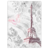 Porte-bloc Elégante couronne de fleurs roses. (Dos)