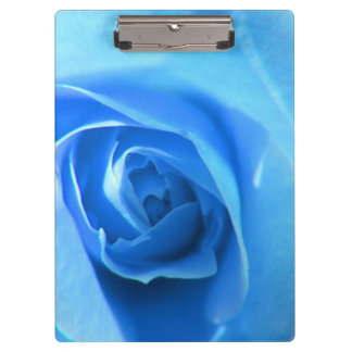 Porte-bloc élégante, moderne, fleur de rose bleue cool. flora