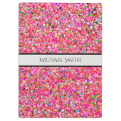 Porte-bloc Élégante mosaïque multicolore Parties scintillant (Dos)