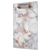 Porte-bloc élégante motif en marbre gris et rose or (Gauche)