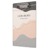 Porte-bloc Élégante parties scintillant d'or rose abstrait mi (Gauche)