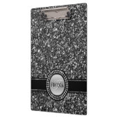 Porte-bloc Elégante Parties scintillant Noir Et Blanc (Gauche)