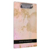 Porte-bloc Élégants fascinants rougissent rose, noir, et or (Swatch)