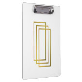 Porte-bloc élégants rectangles géométriques en faux or clair (Swatch)