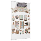 Porte-bloc Éléments d'arts, d'artisanat et de couture mignons (Swatch)