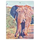 Porte-bloc éléphant aquarell (Dos)