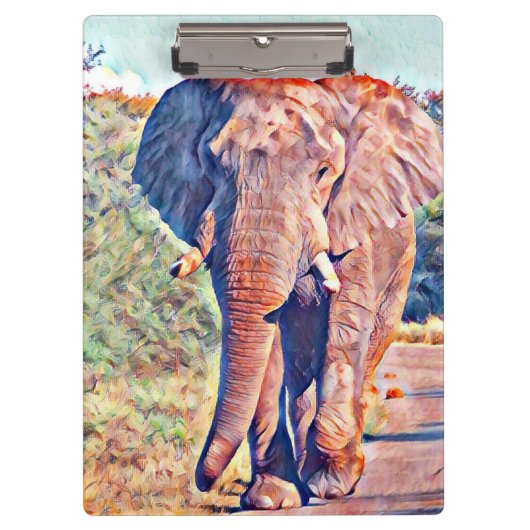 Porte-bloc éléphant aquarell (Devant)