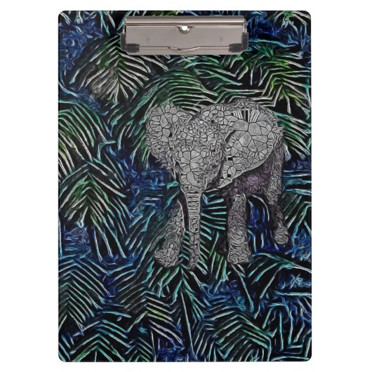 Porte-bloc Eléphant bébé Abstrait (Devant)
