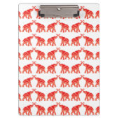 Porte-bloc Éléphant rouge chanceux (Devant)