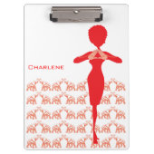 Porte-bloc Éléphant rouge chanceux (Devant)