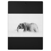 Porte-bloc Eléphant solitaire (clé haute) (Dos)