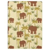 Porte-bloc Éléphants et paumes dans le camouflage (Dos)