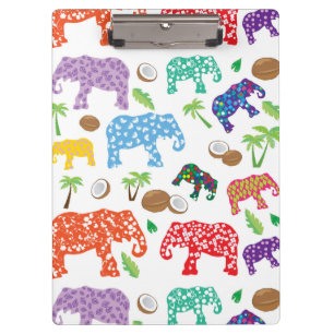 Porte-bloc Éléphants tropicaux