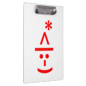 Porte-bloc Elfe de Noël Emoticon Xmas ASCII Texte Art (Swatch)