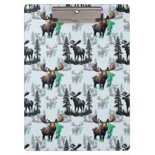 Porte-bloc Elk Moose Antlers Deer Design Motif