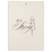 Porte-bloc Elle est Proverbes forts 31:25 (Dos)