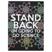 PORTE-BLOC ÉLOIGNEZ-VOUS JE VAIS FAIRE DE LA SCIENCE (Dos)