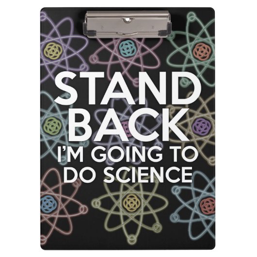 PORTE-BLOC ÉLOIGNEZ-VOUS JE VAIS FAIRE DE LA SCIENCE (Devant)