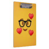 Porte-bloc émoticône nerd avec coeur (Swatch)