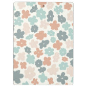 Porte-bloc Empreinte de fleurs pastel retro Boho (Dos)