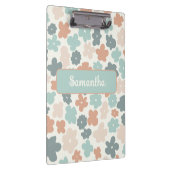 Porte-bloc Empreinte de fleurs pastel retro Boho (Swatch)