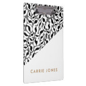 Porte-bloc Empreinte de léopard Black White Gold Business Élé (Swatch)