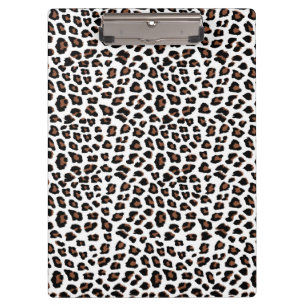 Porte-bloc Empreinte de léopard blanc