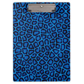 Porte-bloc Empreinte de léopard bleu (Devant)