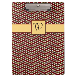 Porte-bloc Empreinte de léopard Chevron Porte - bloc