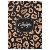 Porte-bloc Empreinte de léopard de parties scintillantes (Dos)